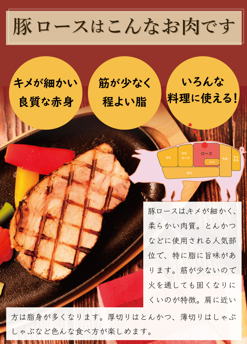 JAPAN X,ジャパンエックス,ロースブロック肉,ロース,豚ロース,塊肉,ロース塊肉,1kg,キメが細かく柔らかい,脂に旨味があります,筋が少なく火を通しても固くなりにくいのが特徴,いろんな食べ方が楽しめます,