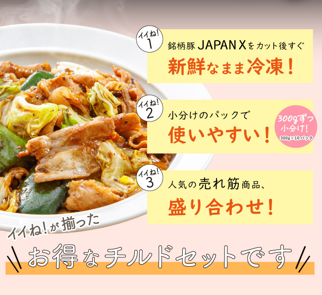 JAPAN X,ジャパンエックス,小間肉切り落とし3kg,新鮮なまま冷凍,小分けで使いやすい,人気の売れ筋盛り合わせ,小間肉,