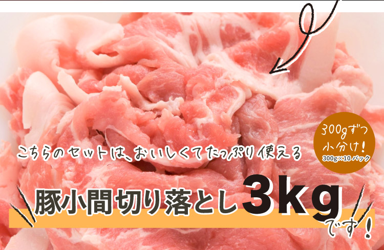 JAPAN X,ジャパンエックス,JAPAN X,デカ盛り,小間肉切り落とし3kg,青椒肉絲など炒め物に,このセットは、美味しくてたっぷり使える豚こま切り落とし3kg盛合せです