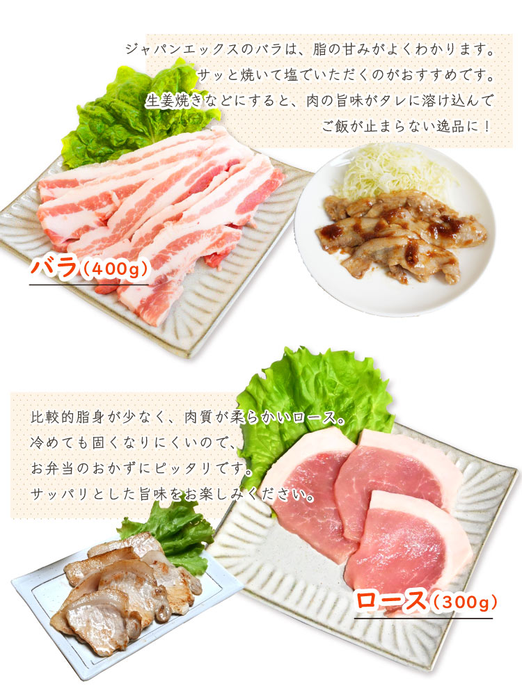JAPAN X,ジャパンエックス,JAPAN X,定期便１.6kg×6ヶ月,バラ肉、ロース肉