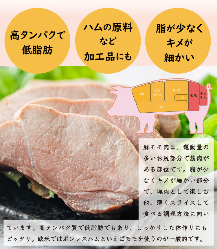 JAPAN X,カレー,カレー用,シチュー,角煮,サイコロ,角切り,もも,モモ,高タンパクで低脂肪、ハムなどに使われる、脂が少なくキメが細かい